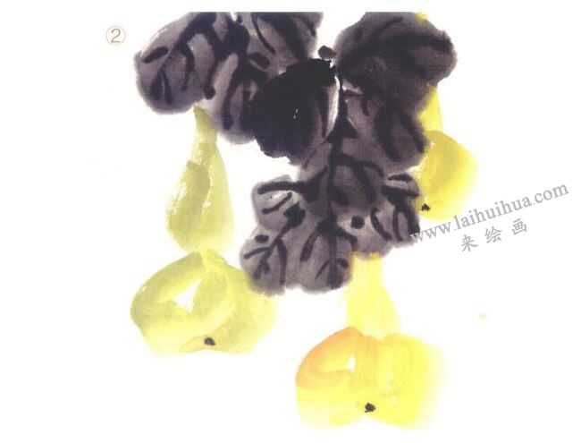 葫蘆國(guó)畫法步驟02