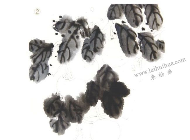 柿子國畫法步驟02