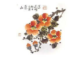 茶花國(guó)畫法步驟