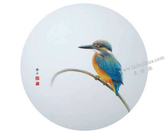 翠鳥工筆畫法步驟07