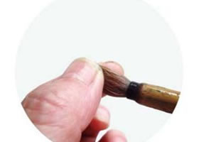 水彩畫(huà)吸除堆積水色技法