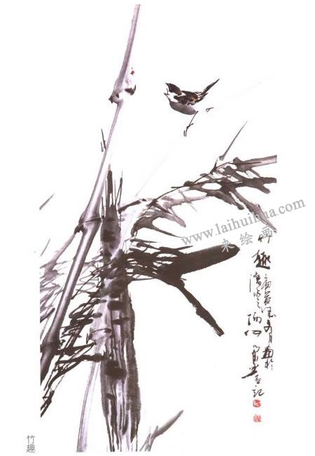 水墨畫洗發(fā)水調(diào)丙烯色法
