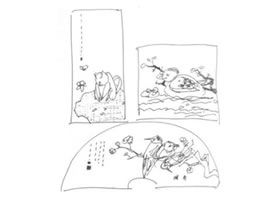 工筆花鳥畫默記構(gòu)圖