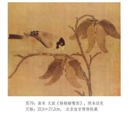 工筆畫《梧桐蠟嘴圖》臨摹步驟