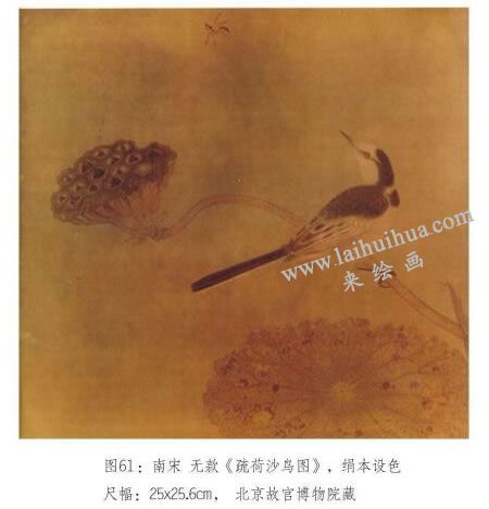 《疏荷沙鳥圖》