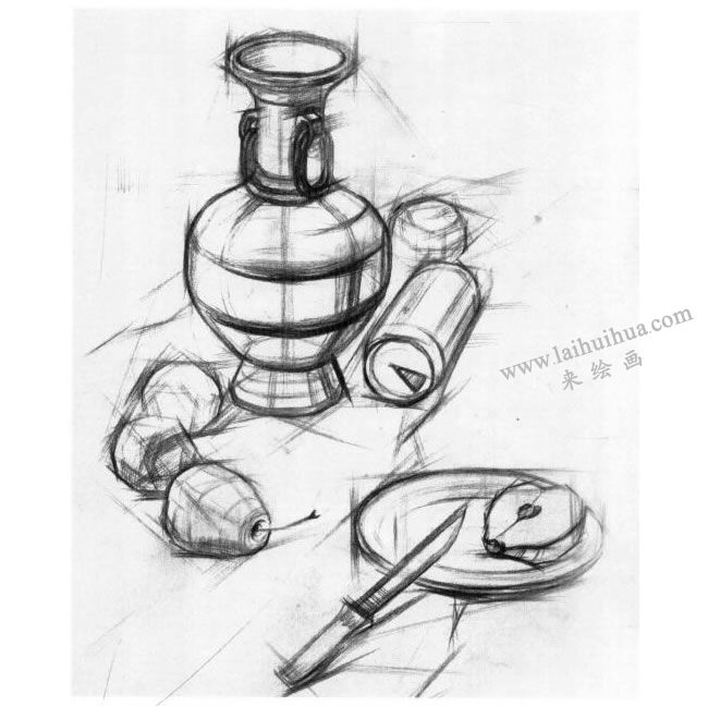 結(jié)構(gòu)素描的寫生步驟03