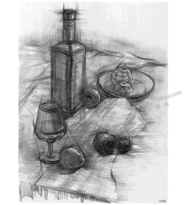 結(jié)構(gòu)素描的寫(xiě)生步驟05：完成圖