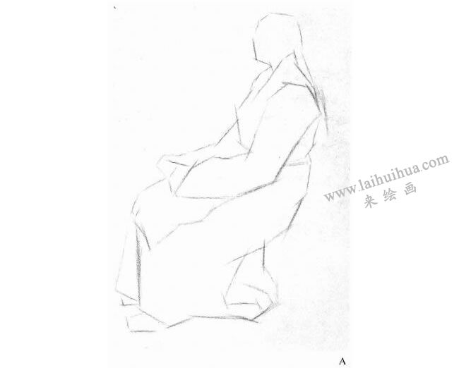 女性人像慢寫步驟A