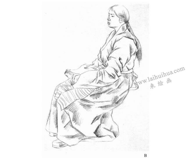 女性人像慢寫步驟B