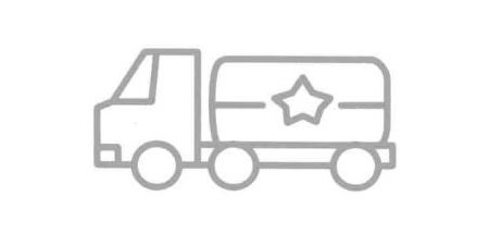 油罐車簡筆畫法步驟07