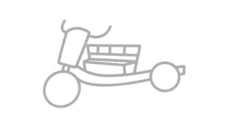 三輪車簡筆畫法步驟05