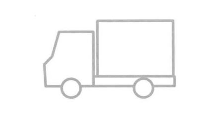 郵政車簡筆畫法步驟04