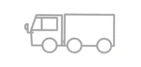 箱式貨車簡(jiǎn)筆畫法步驟05