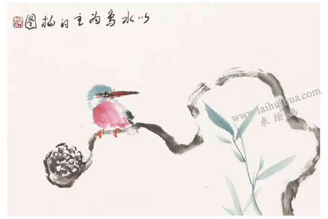 以水鳥為主的構(gòu)圖