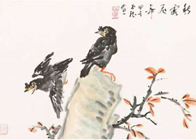 八哥的寫意畫法技法圖譜