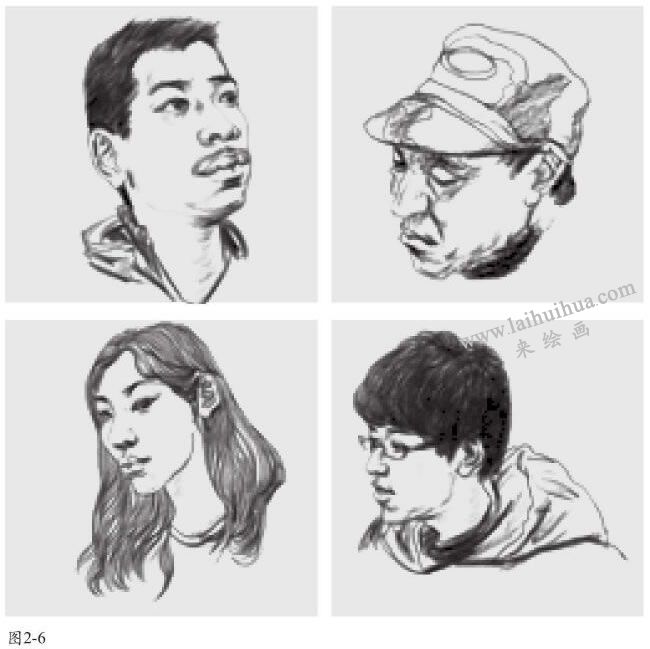 人物速寫頭部的表現(xiàn)方法