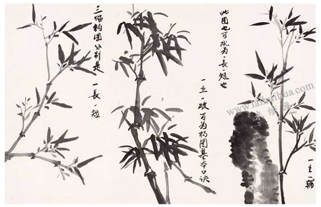 晴竹的寫意畫法
