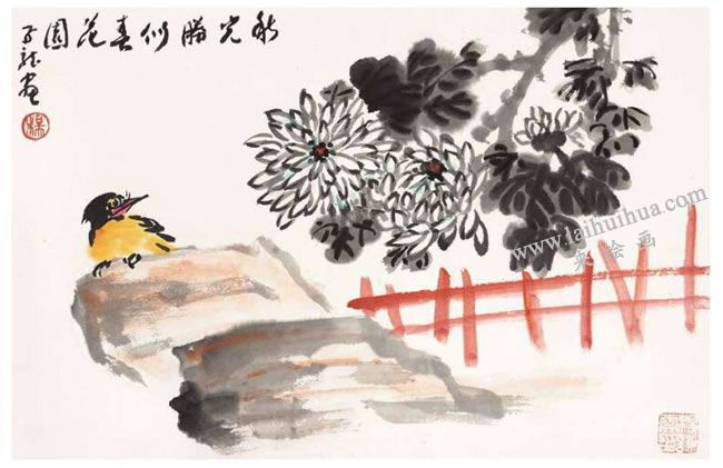 菊花的寫意畫法03