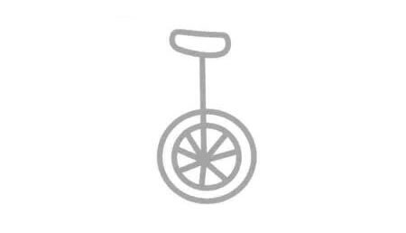 獨(dú)輪車簡筆畫法步驟05