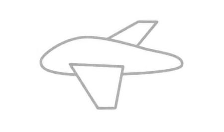 轟炸機簡筆畫法步驟02
