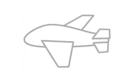 轟炸機簡筆畫法步驟03