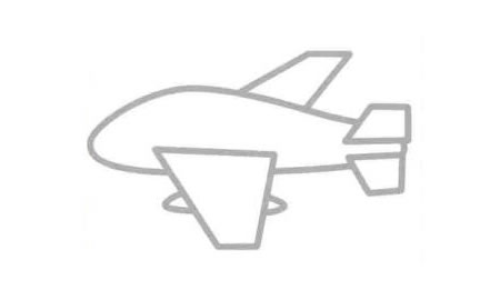 轟炸機簡筆畫法步驟04