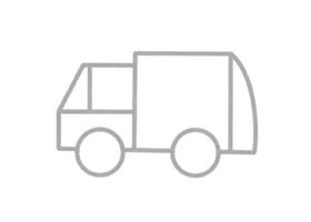 垃圾車簡筆畫