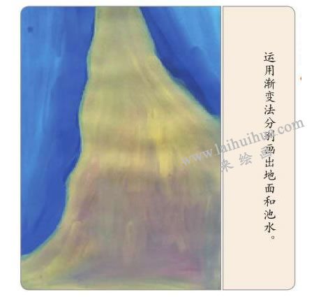 烏龜回家水粉畫法步驟01