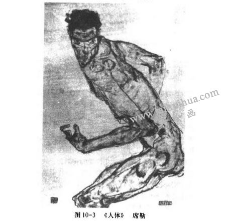席勒《人體》速寫作品