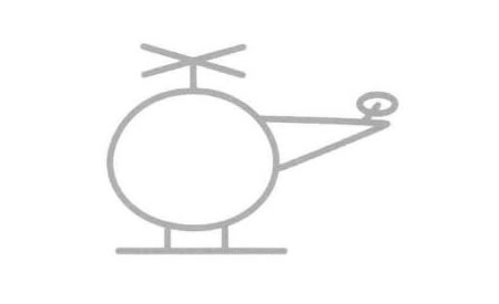 直升機簡筆畫法步驟05
