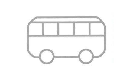 面包車簡筆畫法步驟03