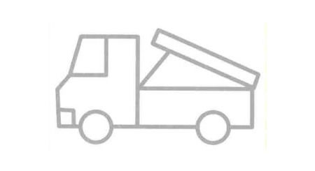 翻斗車簡筆畫法步驟07