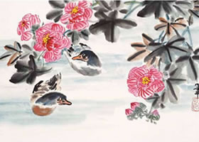 芙蓉花的寫意畫法（一）