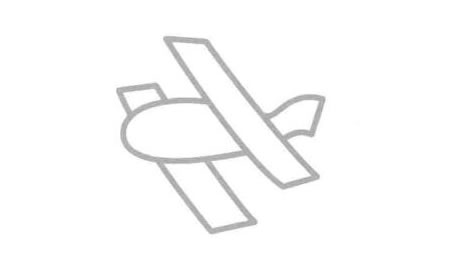 滑翔機簡筆畫法步驟02