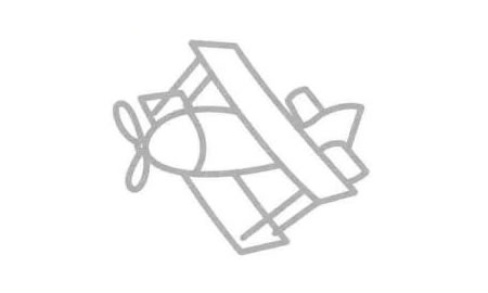 滑翔機簡筆畫法步驟06