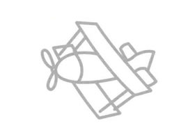 滑翔機簡筆畫