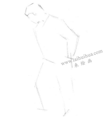 單人速寫線條表現(xiàn)法作畫步驟01
