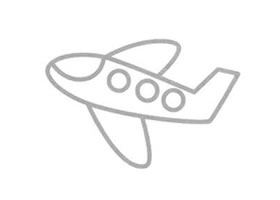 飛機簡筆畫（二）