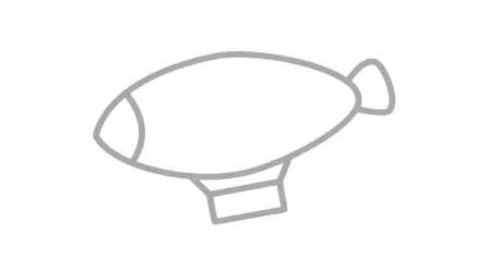 飛艇簡(jiǎn)筆畫(huà)法步驟04