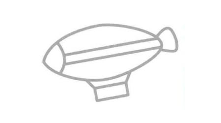 飛艇簡(jiǎn)筆畫(huà)法步驟05