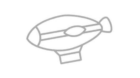 飛艇簡(jiǎn)筆畫(huà)法步驟06