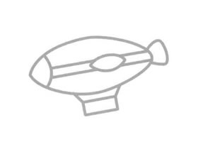 飛艇簡(jiǎn)筆畫(huà)