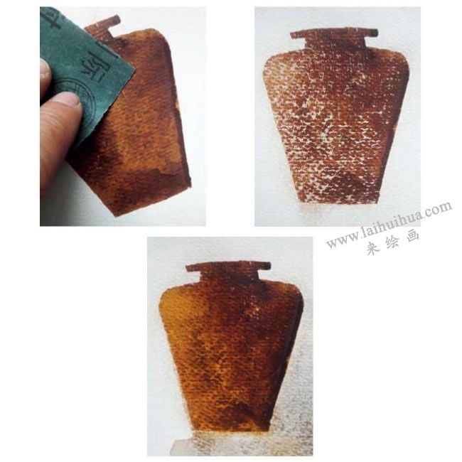 水彩畫砂紙打磨方法