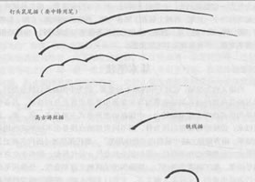 禽鳥白描畫法的基本筆法