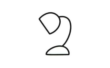 臺(tái)燈簡(jiǎn)筆畫法步驟03