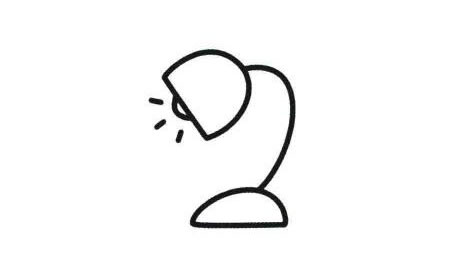 臺(tái)燈簡(jiǎn)筆畫法步驟05