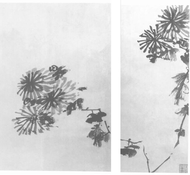 八大山人墨菊圖