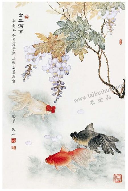 工筆畫《金玉滿堂》步驟05