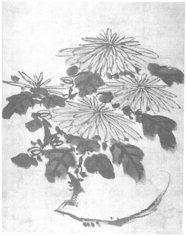 孫龍黃菊圖