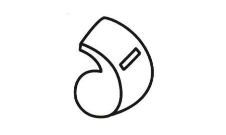 哨子簡(jiǎn)筆畫(huà)法步驟05